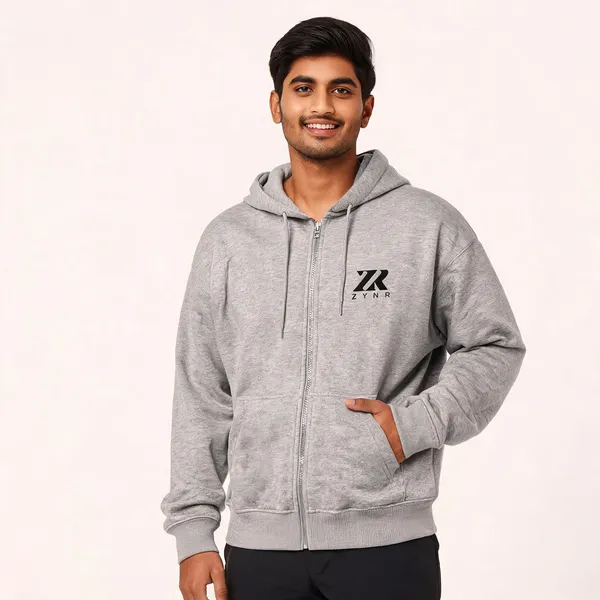 Grey_Cotton_Oversized_Zip-Up_Hoodie_For_Unisex