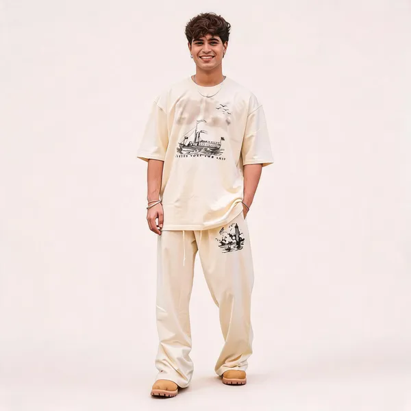 Cream_Cotton_Oversized_Graphic_Print_Co-Ord_Set_For_Men