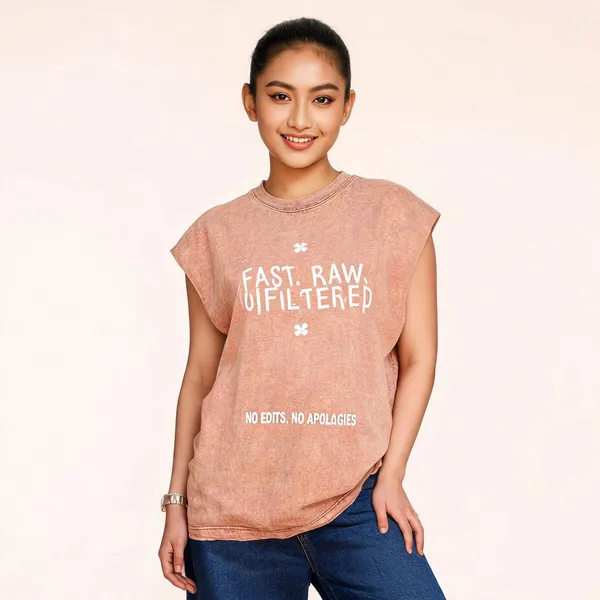 Peach_Cotton_Acid_Wash_Oversized_Sleeveless_T-Shirt_For_Unisex