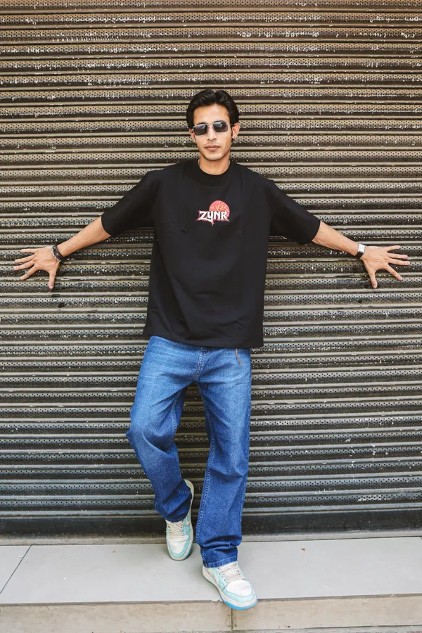 Black_Cotton_Oversized_Wolf_Print_T-Shirt_For_Unisex