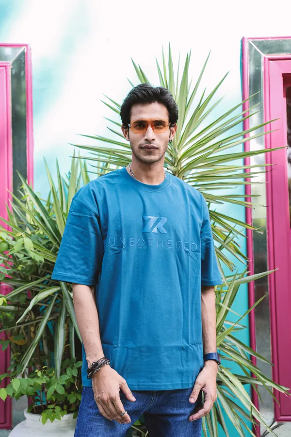 Teal_Cotton_Oversized_Printed_T-Shirt_For_Unisex