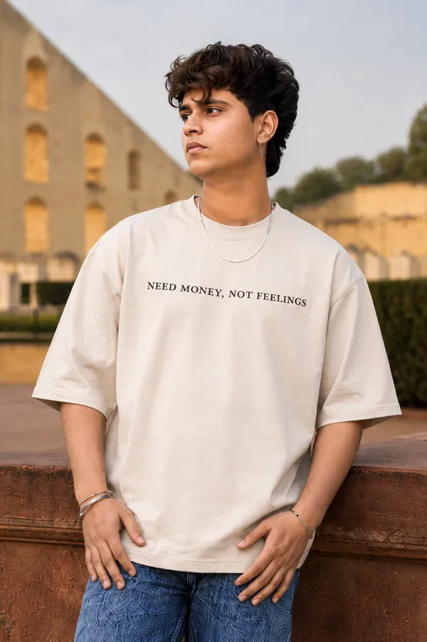 Beige_Cotton_Oversized_Printed_T-Shirt_For_Unisex