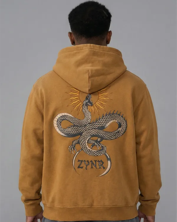 Mustard_Cotton_Fleece_Graphic_Print_Hoodie_For_Unisex