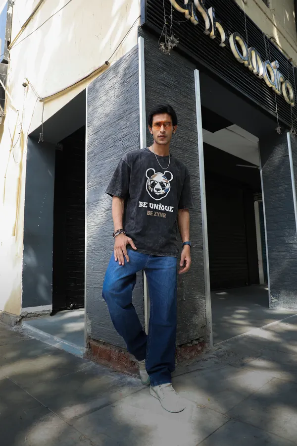 Black_Cotton_Oversized_Panda_Print_T-Shirt_For_Unisex