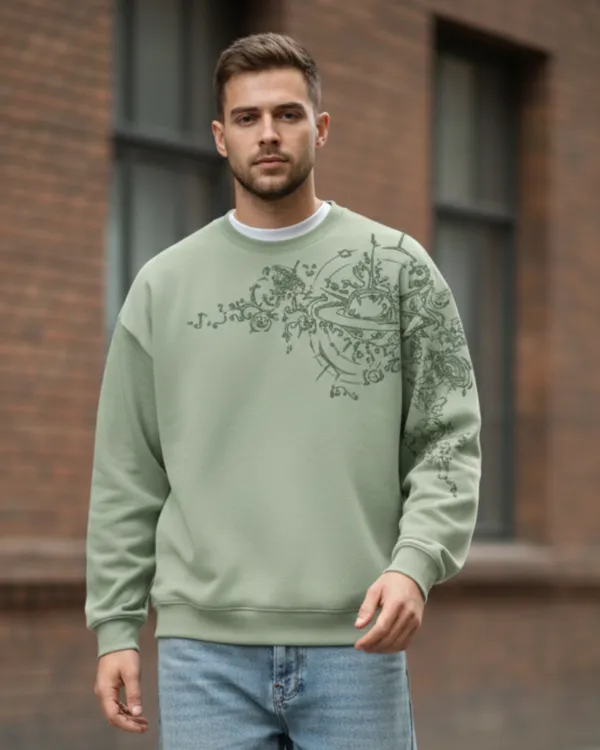 Sage_Green_Cotton_Oversized_Printed_Sweatshirt_For_Unisex
