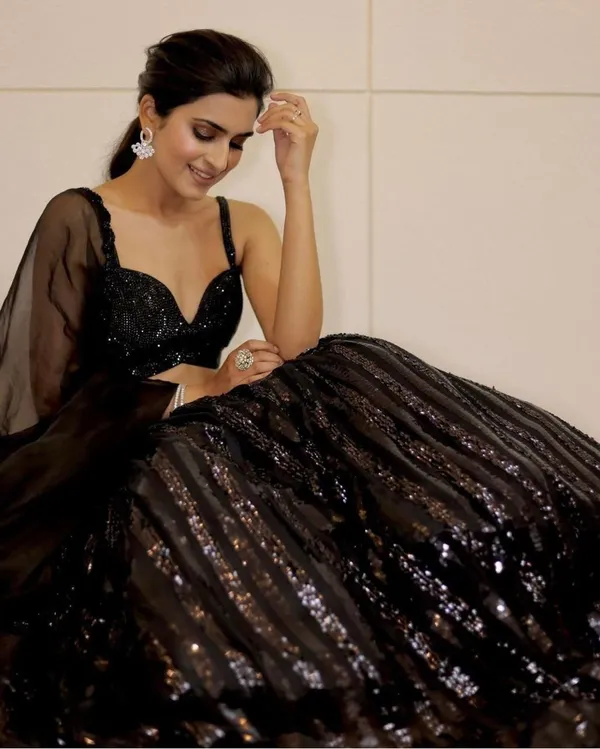 Black_Georgette_Sequin_Embellished_Lehenga_Choli_Set_For_Women