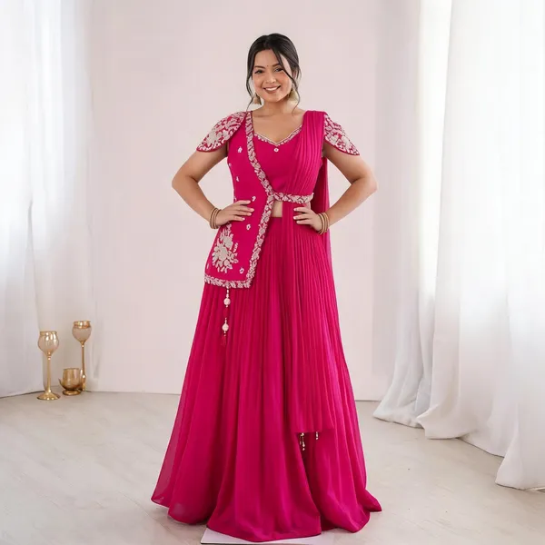 Magenta_Chinon_Flared_Embroidered_Lehenga_Choli_For_Women