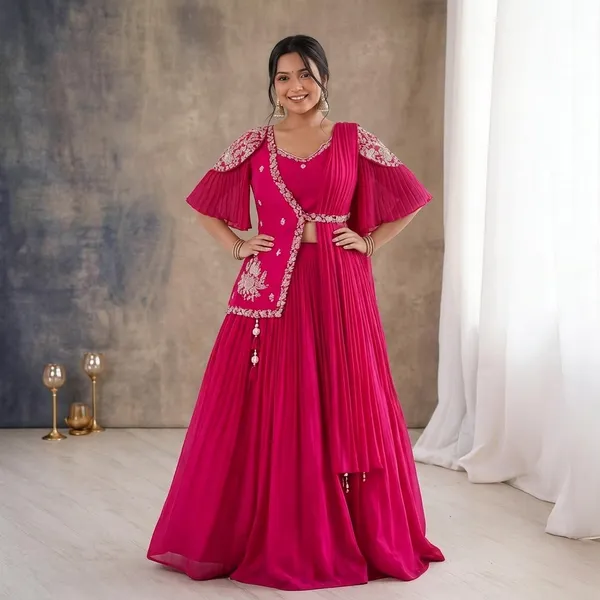 Magenta_Chinon_Flared_Embroidered_Lehenga_Choli_For_Women