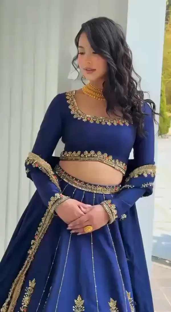 Navy_Blue_Chinon_Flared_Embroidered_Lehenga_Choli_For_Women
