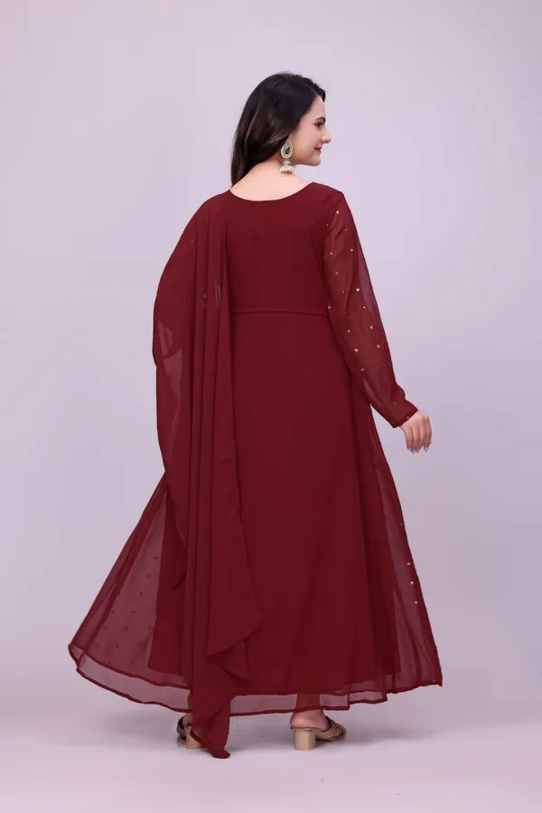 Maroon_Faux_Georgette_Flared_Anarkali_Kurta_For_Women