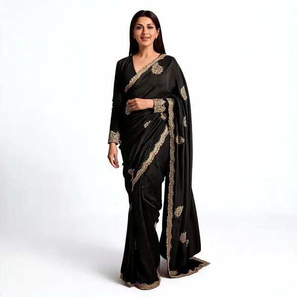 Black_Rangoli_Crush_Silk_Embellished_Saree_With_Blouse_Piece_For_Women