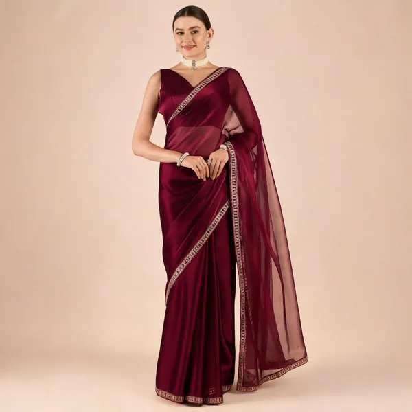 Maroon_Rangoli_Embroidered_Saree_With_Blouse_Piece_For_Women