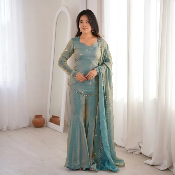 Sea_Green_Frendy_Silk_Embroidered_Palazzo_Suit_Set_For_Women