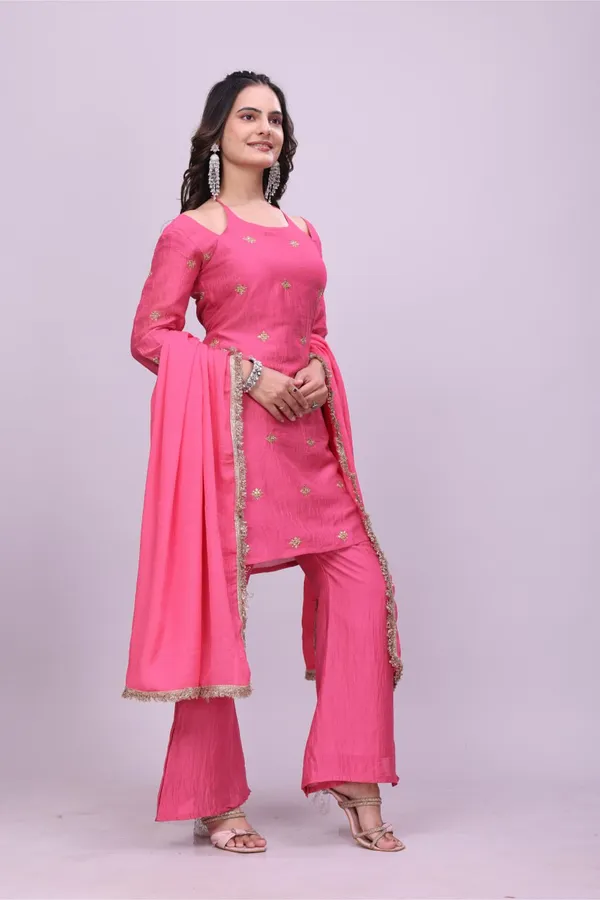 Pink_Vichitra_Silk_Embroidered_Kurta_Palazzo_Set_With_Dupatta_For_Women