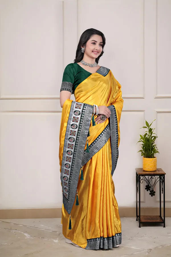 Yellow_Dola_Silk_Traditional_Saree_With_Blouse_For_Women