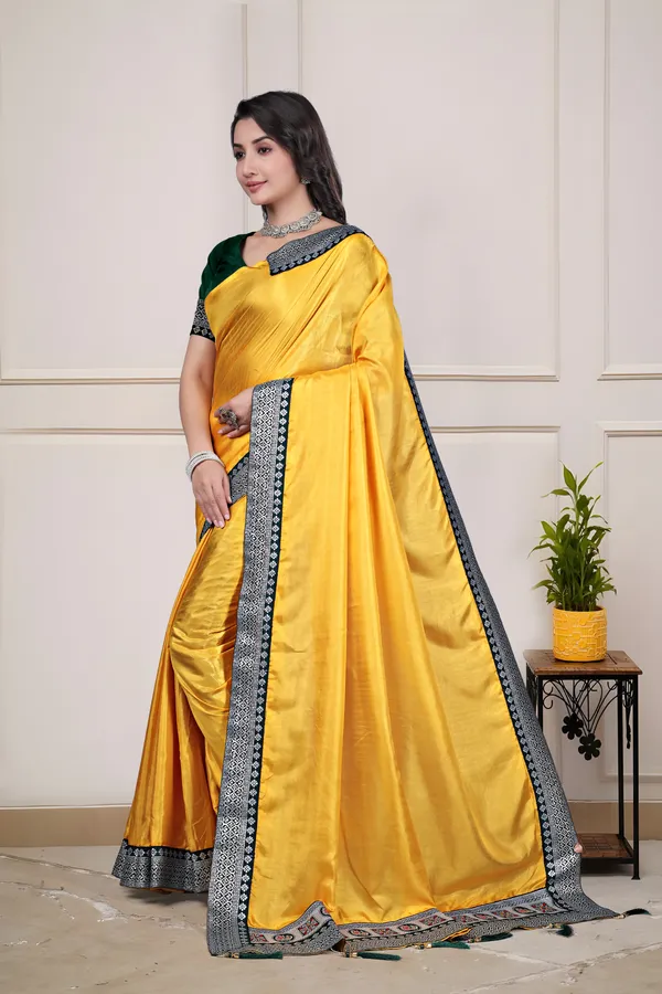 Yellow_Dola_Silk_Traditional_Saree_With_Blouse_For_Women