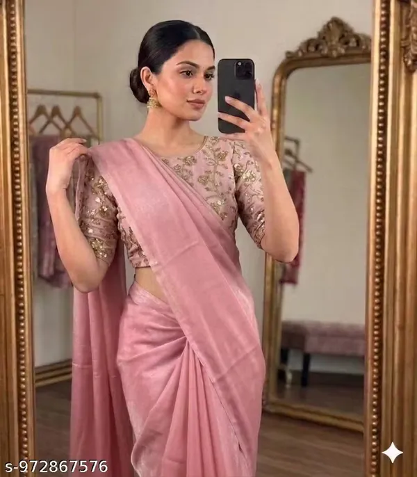 Pink_Satin_Silk_Embroidered_Saree_With_Blouse_For_Women
