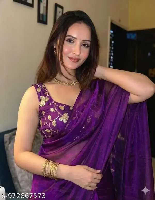 Purple_Satin_Silk_Embroidered_Saree_With_Blouse_For_Women