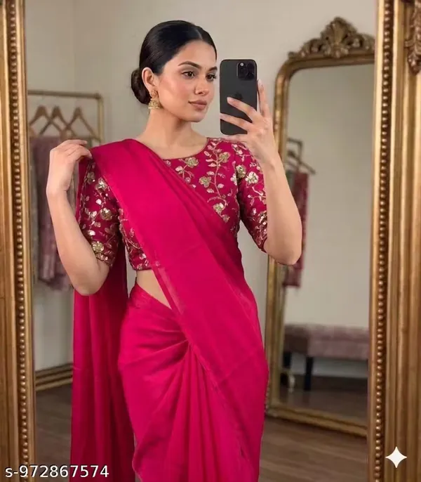 Pink_Satin_Silk_Embroidered_Saree_With_Blouse_For_Women