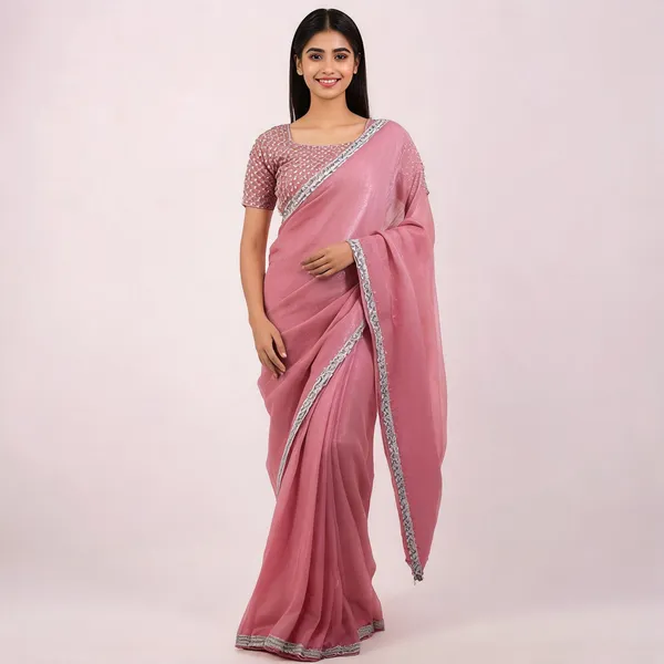 Pink_Shimmer_Silk_Embellished_Saree_With_Blouse_For_Women