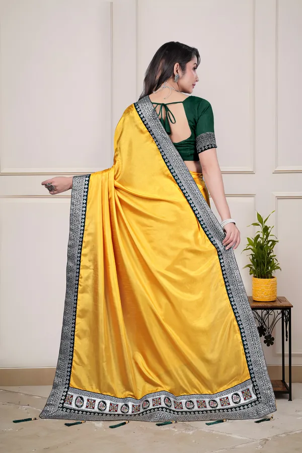 Yellow_Dola_Silk_Traditional_Saree_With_Blouse_For_Women