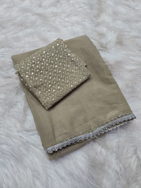 Taupe_Shimmer_Silk_Embellished_Saree_With_Blouse_For_Women