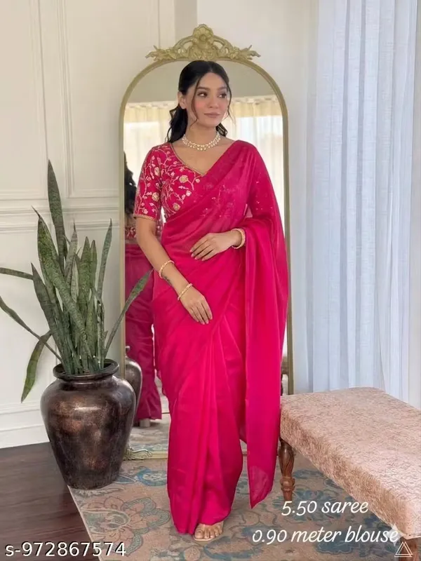 Pink_Satin_Silk_Embroidered_Saree_With_Blouse_For_Women