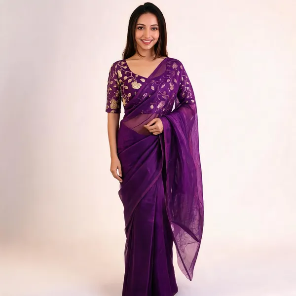 Purple_Satin_Silk_Embroidered_Saree_With_Blouse_For_Women