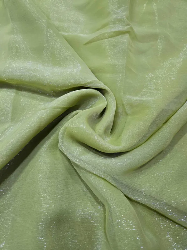 Olive_Green_Shimmer_Silk_Embellished_Saree_With_Blouse_For_Women