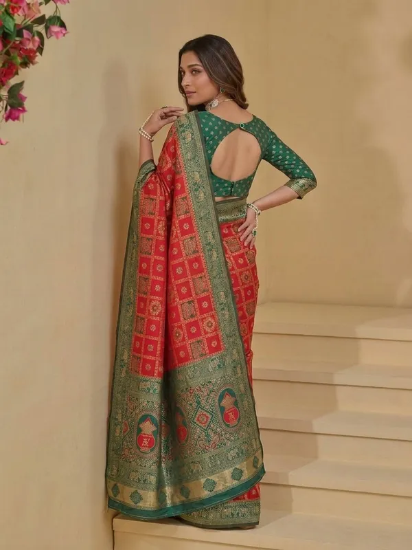 Red_Cotton_Saree_For_Women
