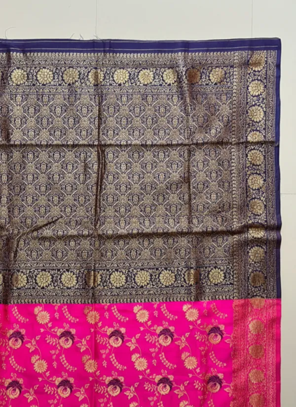 Pink_Silk_Blend_Saree_For_Women