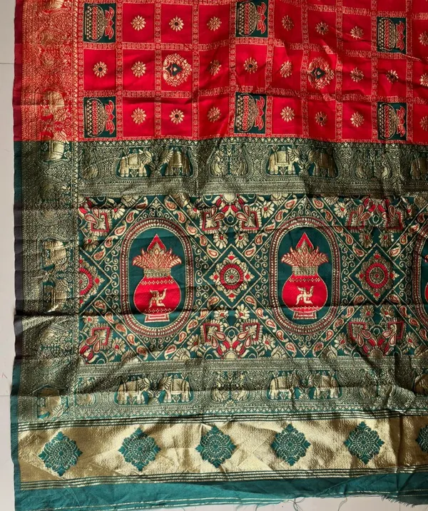 Red_Cotton_Saree_For_Women