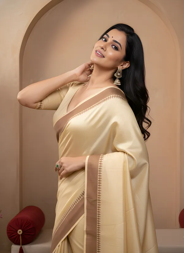 Grey_Satin_Silk_Saree_For_Women