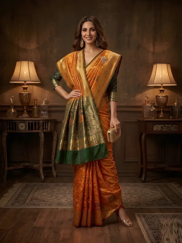 Yellow_Cotton_Saree_For_Women