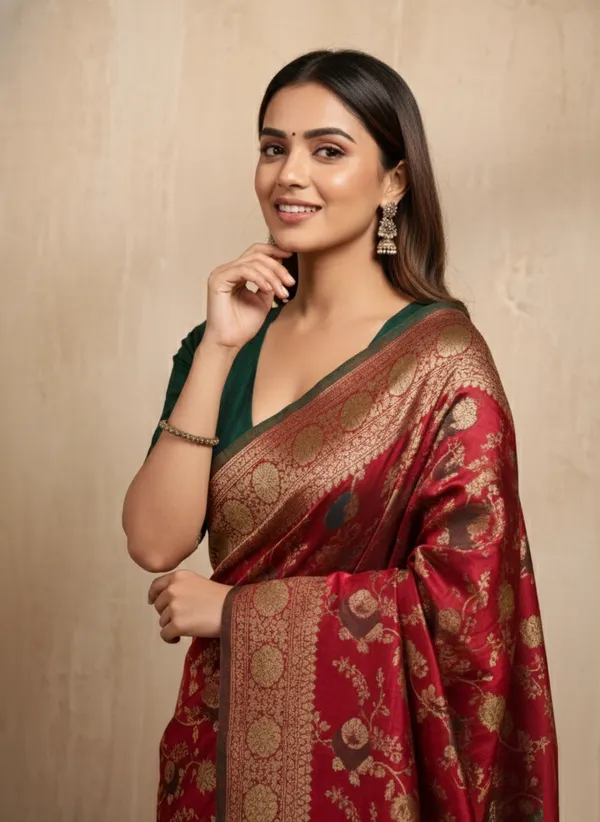 Red_Cotton_Saree_For_Women