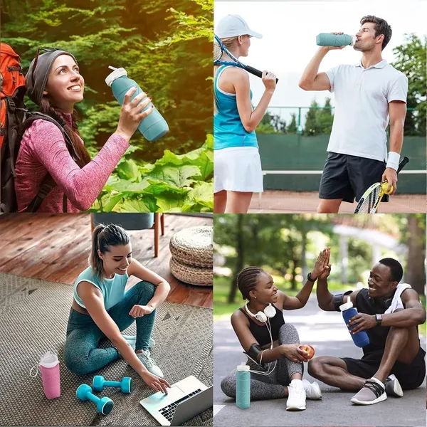 Sky_Blue_Silicone_Collapsible_Water_Bottle_For_Carrying_Water_&_Beverages