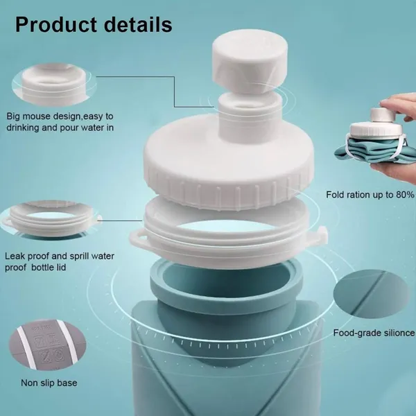Sky_Blue_Silicone_Collapsible_Water_Bottle_For_Carrying_Water_&_Beverages