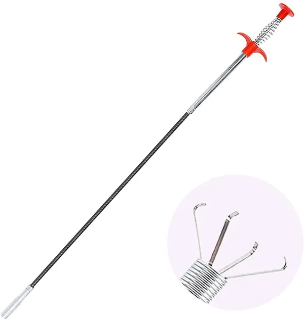 Black_Stainless_Steel_Drain_Snake_Grabber_For_Clearing_Blocked_Drains