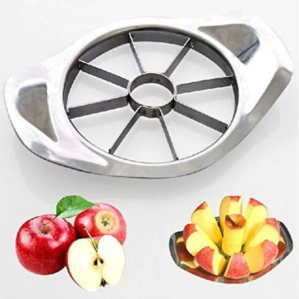 Silver_Stainless_Steel_Apple_Slicer_&_Corer_For_Slicing_Apples