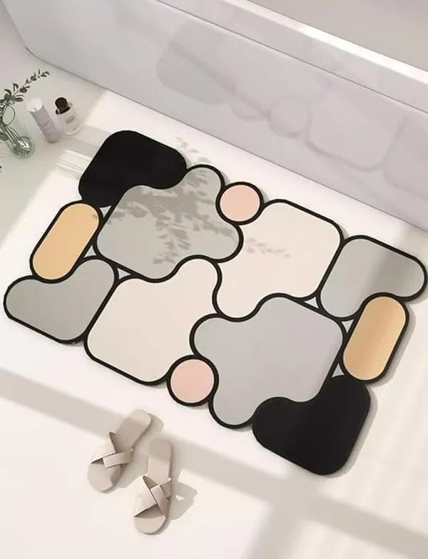 Multicolor_Polyester_Bath_Mat_For_Bathroom_Use