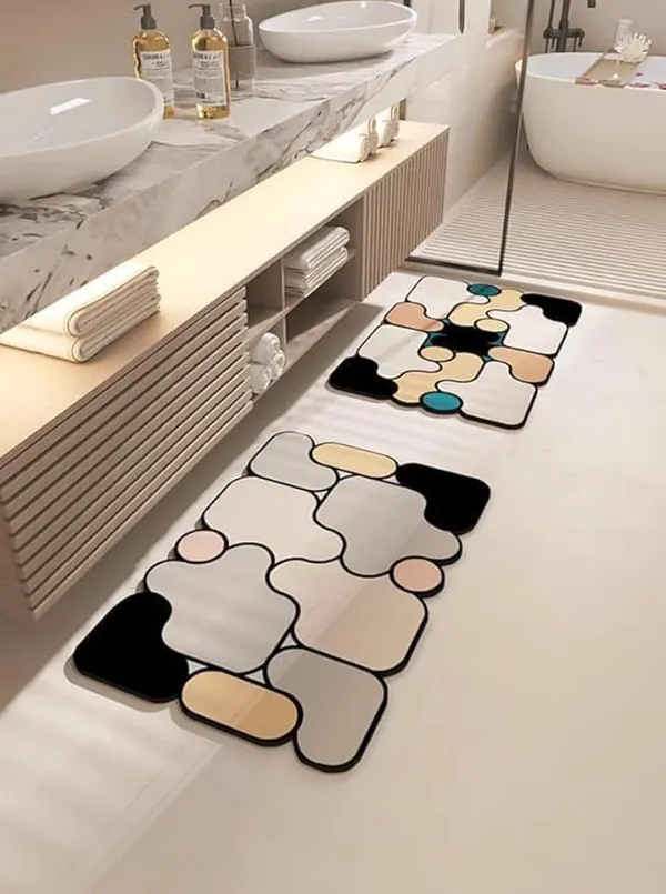 Multicolor_Polyester_Bath_Mat_For_Bathroom_Use