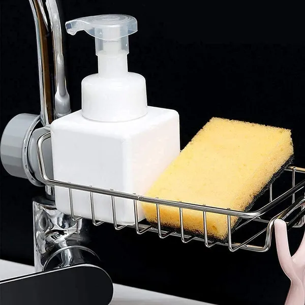 Silver_Stainless_Steel_Sink_Faucet_Caddy_For_Kitchen_Sink_Organization