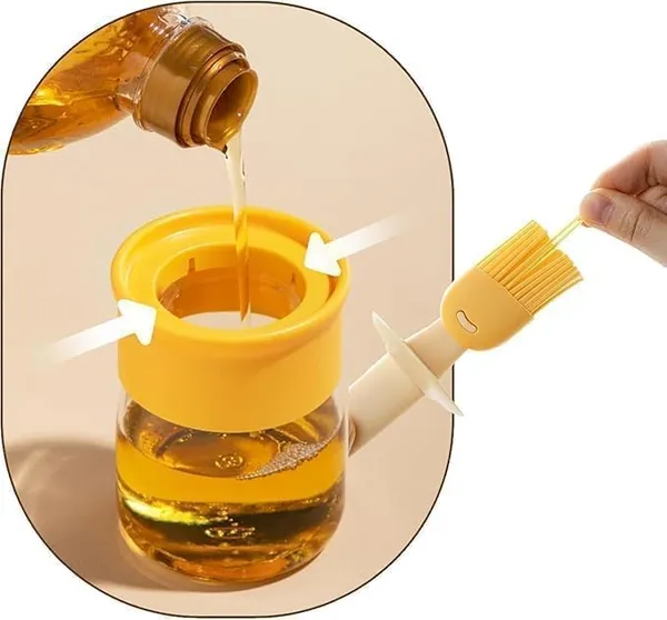 Yellow_And_Beige_Glass_+_Silicone_Oil_Dispenser_Bottle_For_Oil_Storage_&_Basting