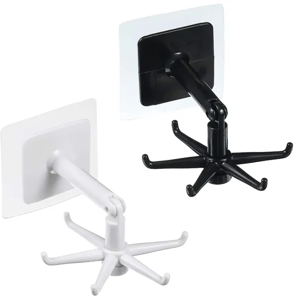 White_And_Black_Abs_Plastic_Wall_Mounted_Utensil_Holder_For_Hanging_Kitchen_Utensils_(Pack_Of_2_)