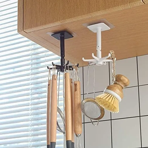 White_And_Black_Abs_Plastic_Wall_Mounted_Utensil_Holder_For_Hanging_Kitchen_Utensils_(Pack_Of_2_)