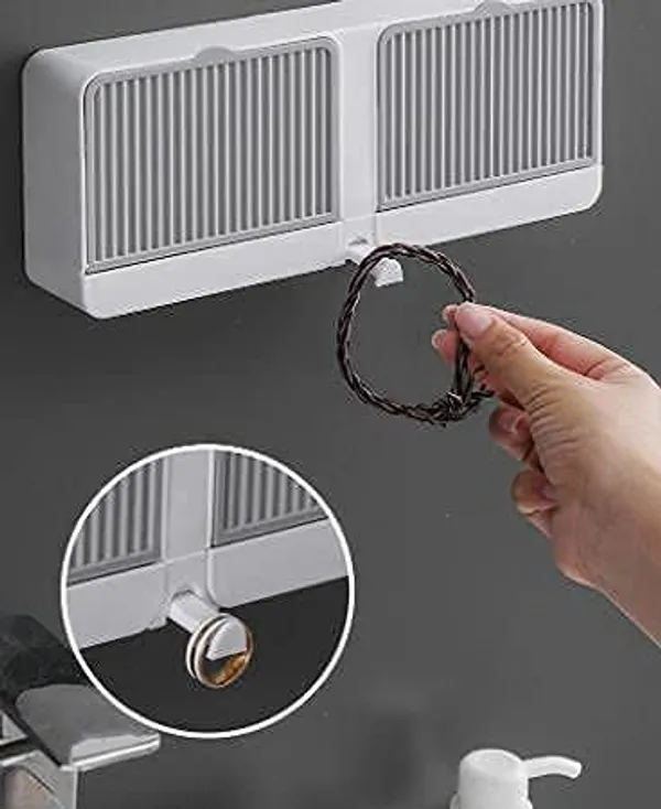 Grey_Abs_Plastic_Wall_Mounted_Storage_Box_For_Home_Storage