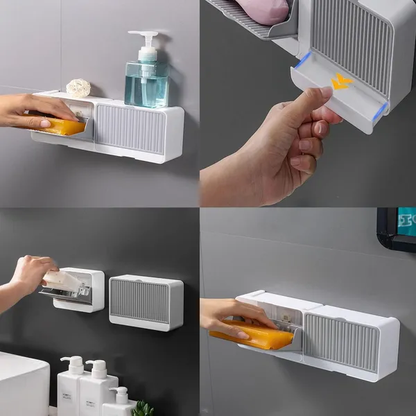 Grey_Abs_Plastic_Wall_Mounted_Storage_Box_For_Home_Storage