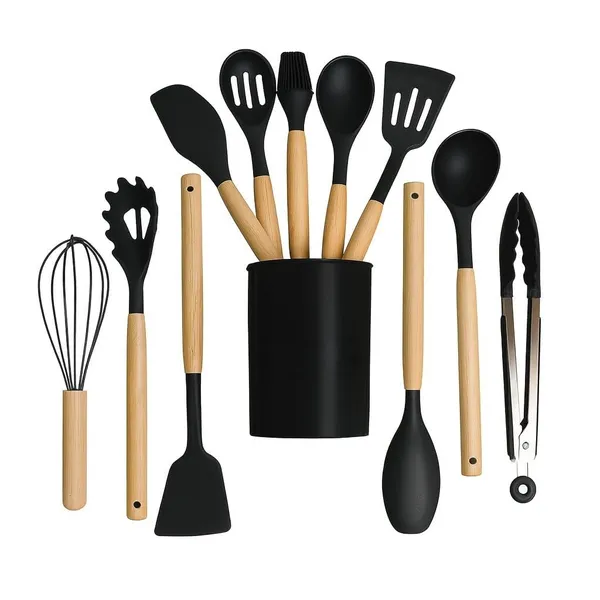 Black_Silicone_&_Wood_Spatula_Set_For_Cooking_&_Baking