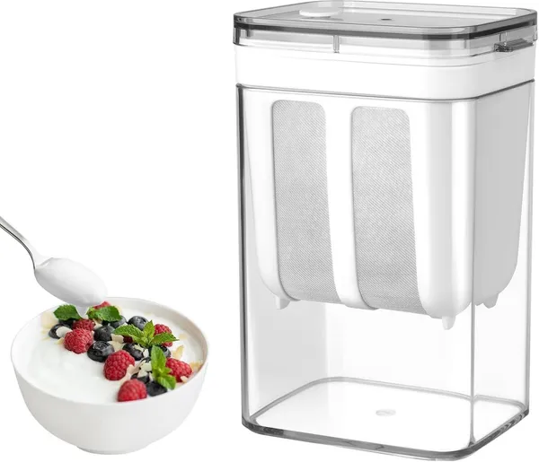 White_Plastic_Yogurt_Strainer_For_Making_Greek_Yogurt_&_Straining_Curd