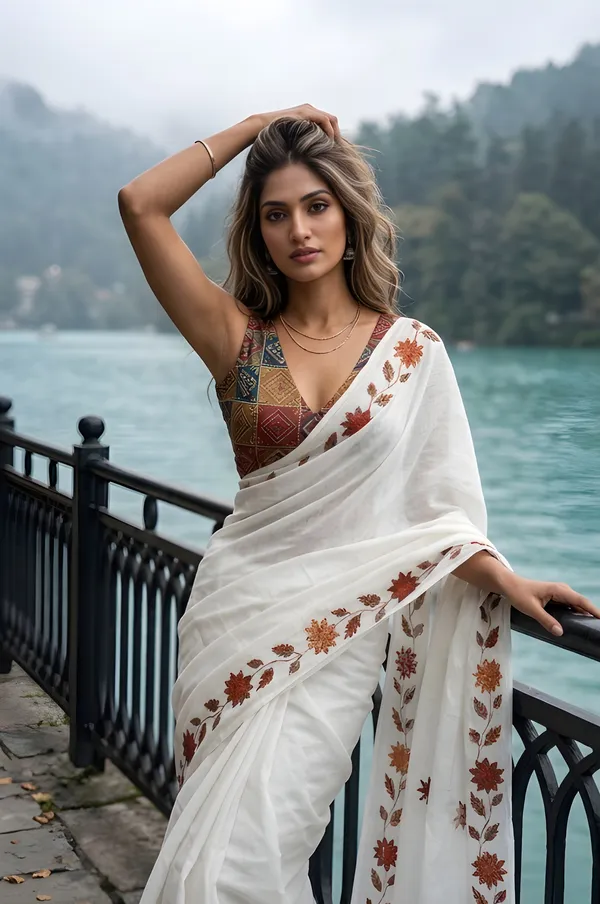 White_Cotton_Saree_For_Women